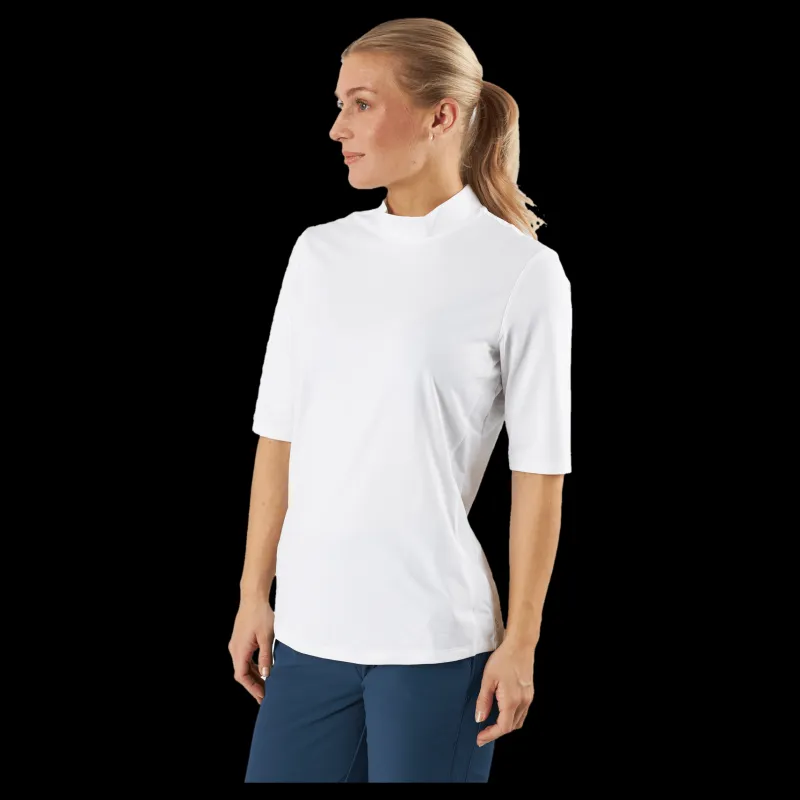 adidas Essentials Mock Polo Shirt White Vit Best