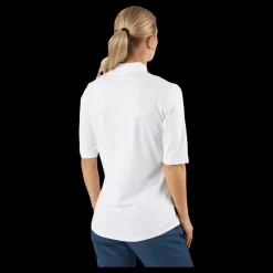 adidas Essentials Mock Polo Shirt White Vit Best