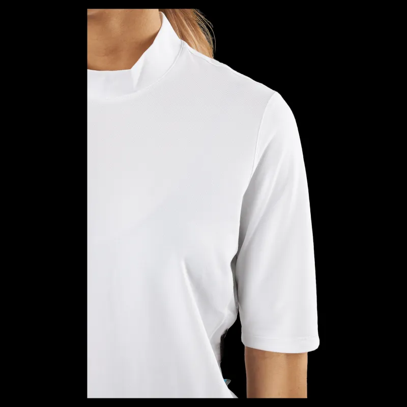 adidas Essentials Mock Polo Shirt White Vit Best