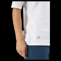 adidas Essentials Mock Polo Shirt White Vit Best