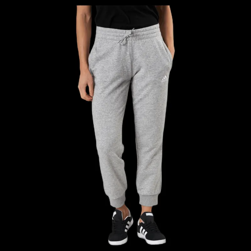 Hot adidas Essentials Regular Tapered Cuffed 7/8 Pant Medium Grey Heather / White Grå