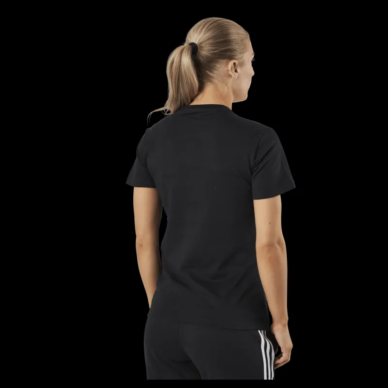 Discount adidas Essentials Regular T-Shirt Black / White Svart