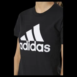 Discount adidas Essentials Regular T-Shirt Black / White Svart