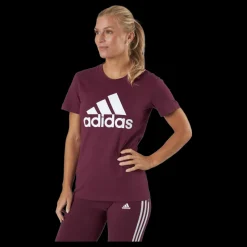 Clearance adidas Essentials Regular T-Shirt Victory Crimson / White Röd