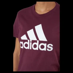 Clearance adidas Essentials Regular T-Shirt Victory Crimson / White Röd