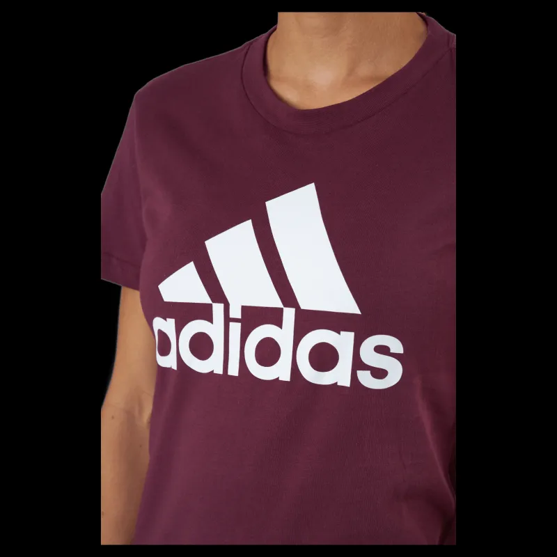 Clearance adidas Essentials Regular T-Shirt Victory Crimson / White Röd