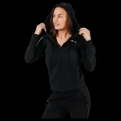 Sale adidas Essentials 3S Full Zip Hoodie Black / White Svart