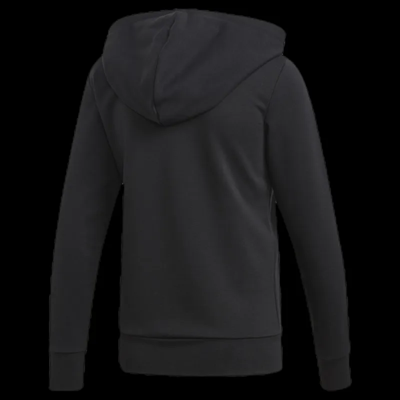 Sale adidas Essentials 3S Full Zip Hoodie Black / White Svart