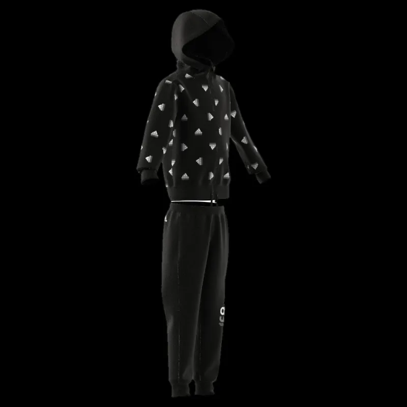 Clearance adidas Essentials Seasonals Brand Love Tracksuit Black Svart