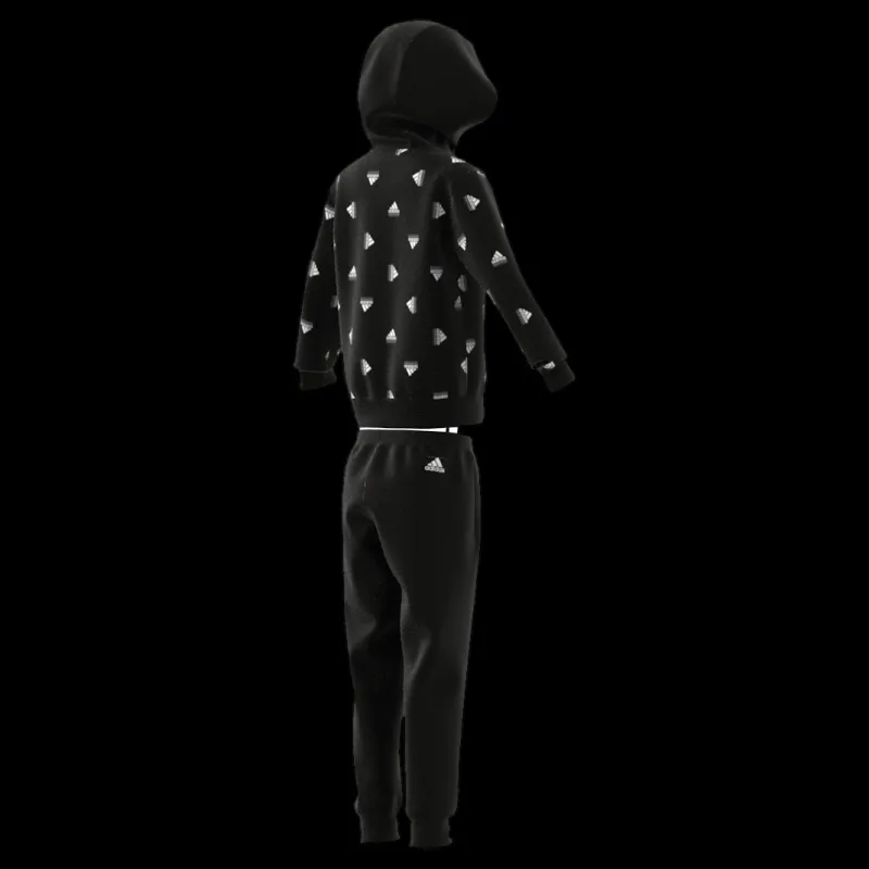 Clearance adidas Essentials Seasonals Brand Love Tracksuit Black Svart