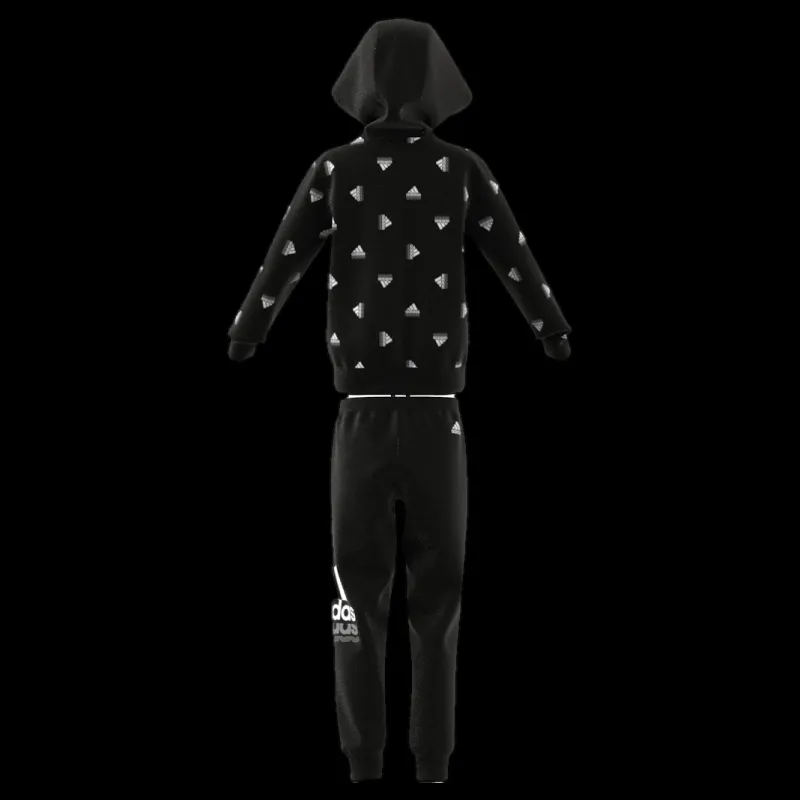 Clearance adidas Essentials Seasonals Brand Love Tracksuit Black Svart