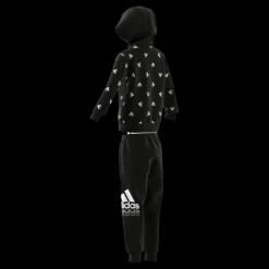 Clearance adidas Essentials Seasonals Brand Love Tracksuit Black Svart