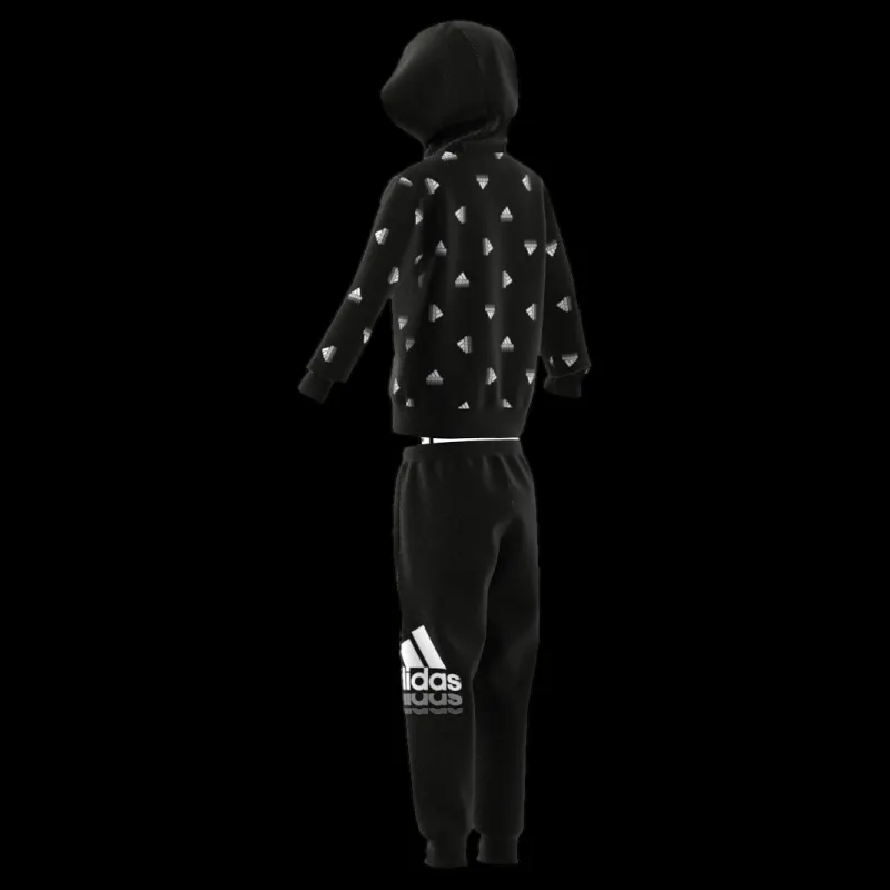 Clearance adidas Essentials Seasonals Brand Love Tracksuit Black Svart