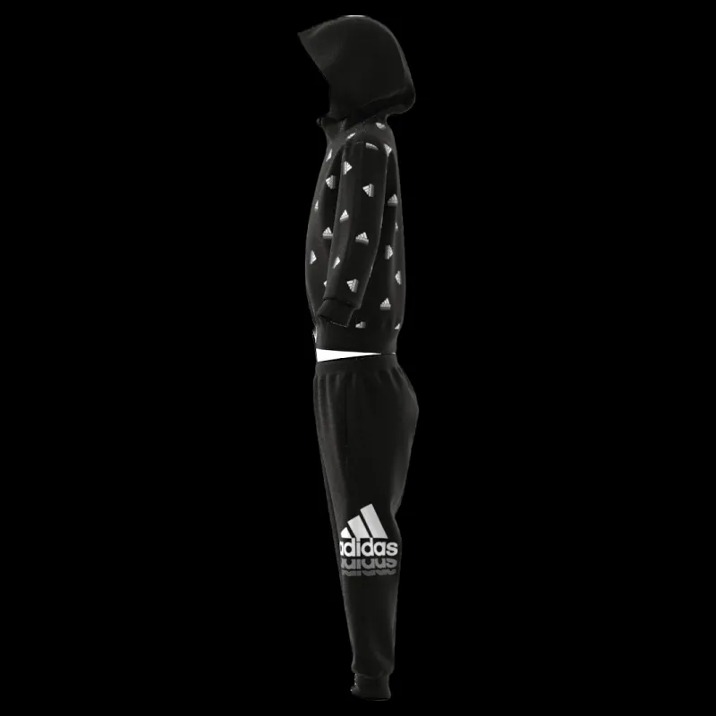 Clearance adidas Essentials Seasonals Brand Love Tracksuit Black Svart