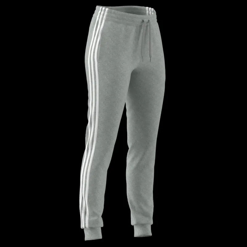Online adidas Essentials Single Jersey 3-Stripes Joggers Medium Grey Heather / White Grå och Vit