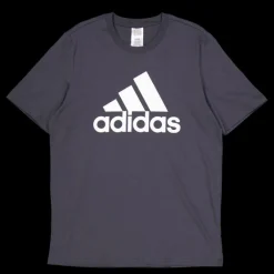 adidas Essentials Single Jersey Big Logo T-Shirt Dark Grey Svart Sale