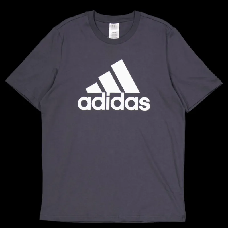 adidas Essentials Single Jersey Big Logo T-Shirt Dark Grey Svart Sale