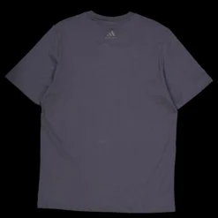 adidas Essentials Single Jersey Big Logo T-Shirt Dark Grey Svart Sale