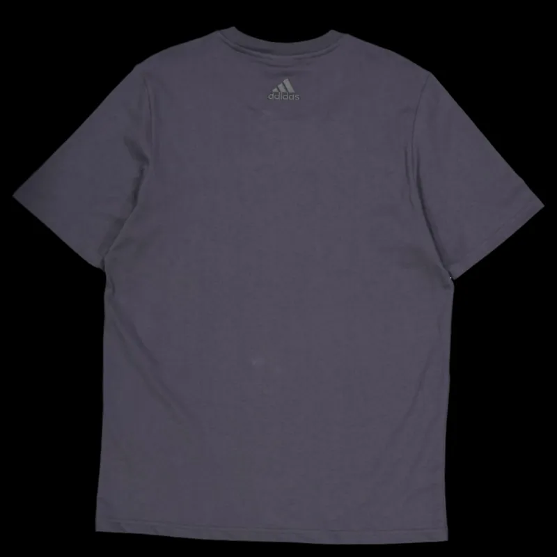 adidas Essentials Single Jersey Big Logo T-Shirt Dark Grey Svart Sale