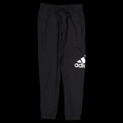 adidas Essentials Single Jersey Tapered Badge of Sport Joggers Black Svart Sale