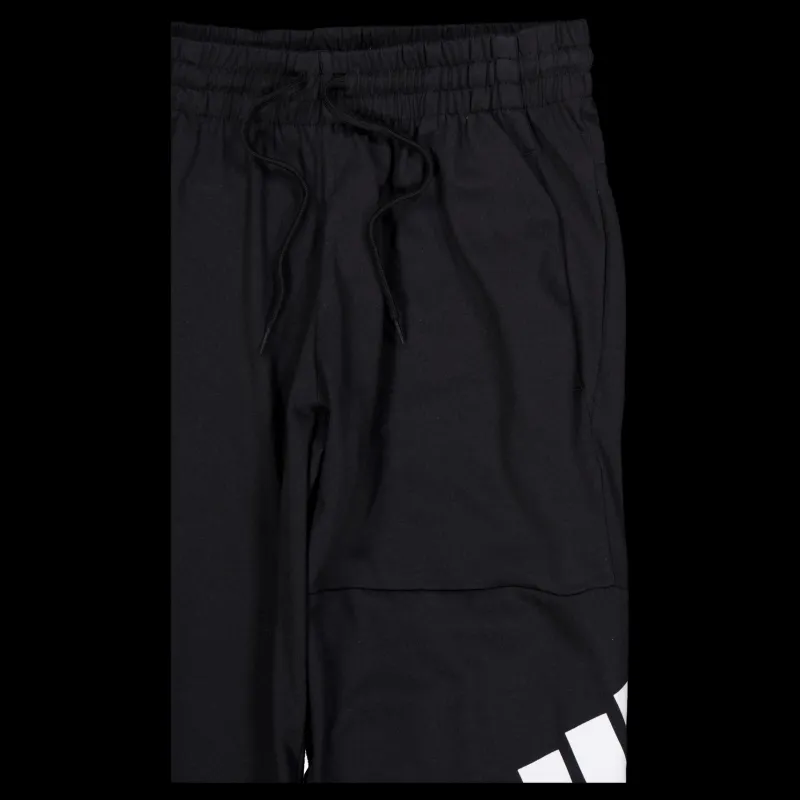 adidas Essentials Single Jersey Tapered Badge of Sport Joggers Black Svart Sale