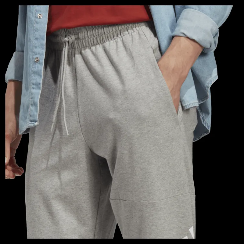 Hot adidas Essentials Single Jersey Tapered Badge of Sport Joggers Grey Grå