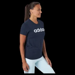 Clearance adidas Essentials Slim Logo T-Shirt Legend Ink / White Blå