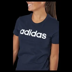 Clearance adidas Essentials Slim Logo T-Shirt Legend Ink / White Blå