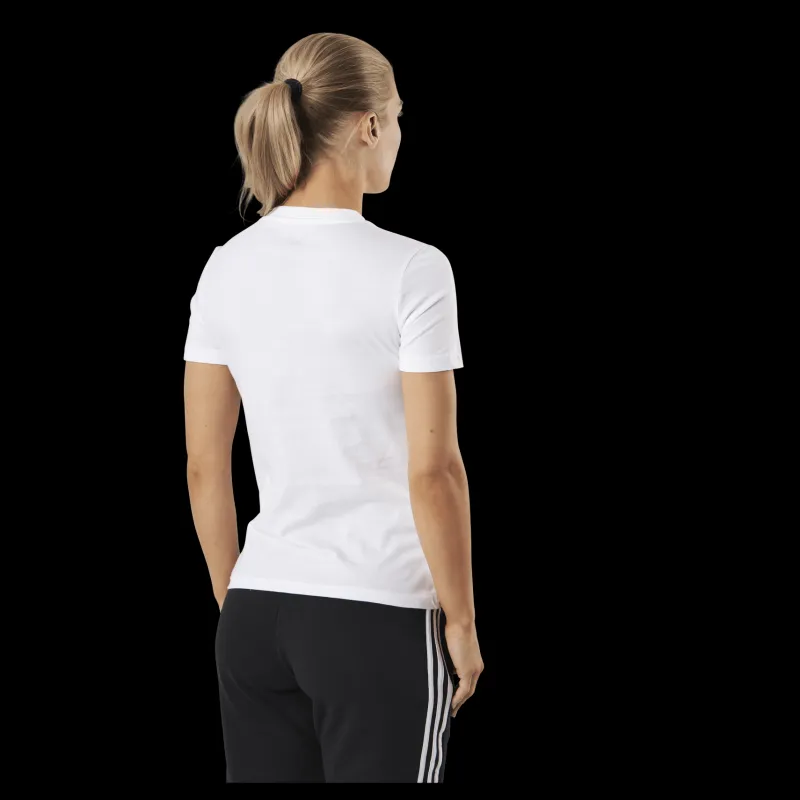 adidas Essentials Slim Logo T-Shirt White / Black Vit