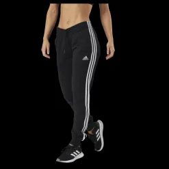 Best adidas Essentials Slim Tapered Cuffed Pant Black / White Svart