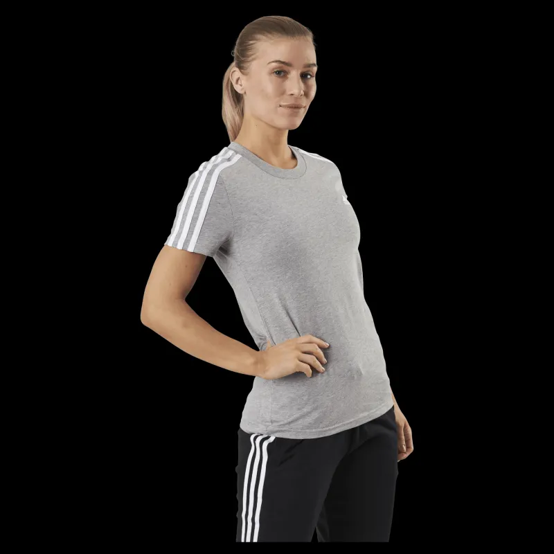 Best adidas Essentials Slim T-Shirt Medium Grey Heather / White Grå