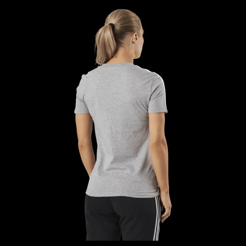 Best adidas Essentials Slim T-Shirt Medium Grey Heather / White Grå