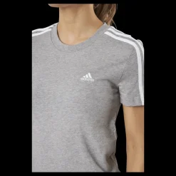 Best adidas Essentials Slim T-Shirt Medium Grey Heather / White Grå