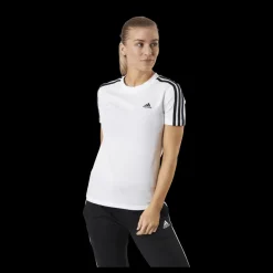 adidas Essentials Slim T-Shirt White / Black Vit Outlet