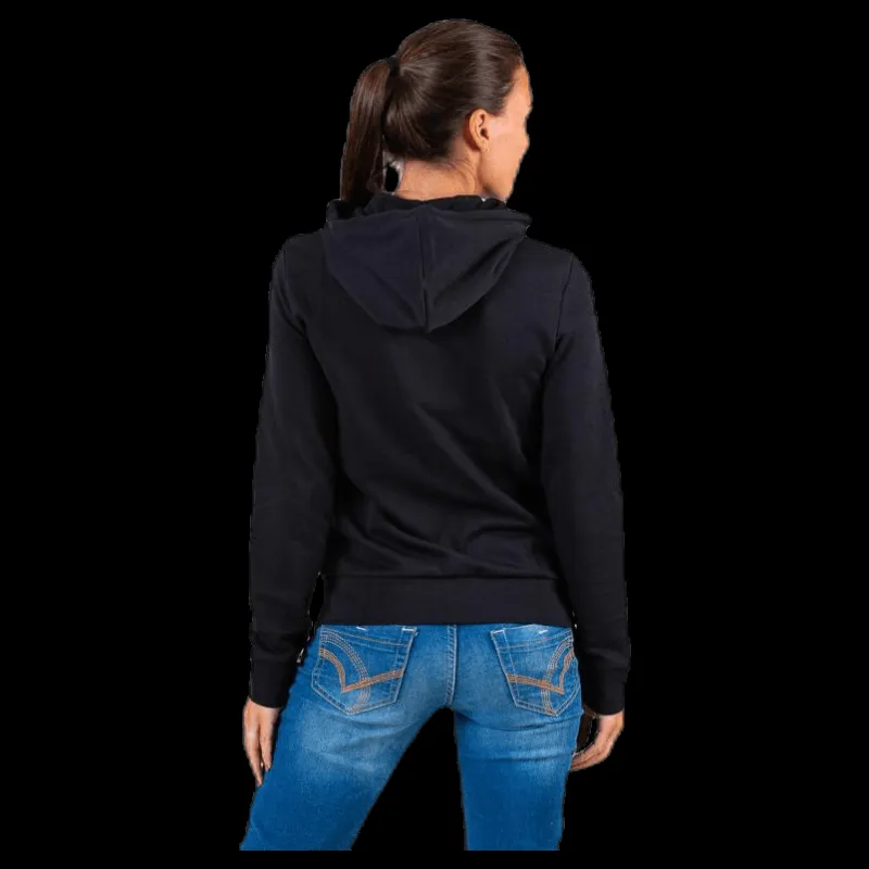 adidas Essentials Solid Full Zip Hoodie Black / White Svart