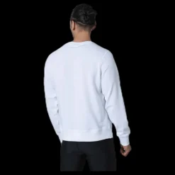 New Balance Essentials Stacked Logo Crew White/Black Vit och Svart Hot