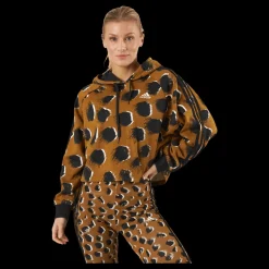adidas Essentials 3-Stripes Animal Print Hoodie Brostr/Multco/Black Svart Clearance