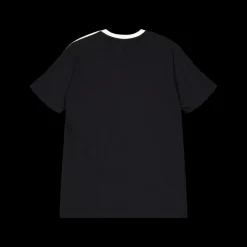 adidas Essentials 3-Stripes Cotton Loose Fit Boyfriend T-Shirt Black Svart Outlet