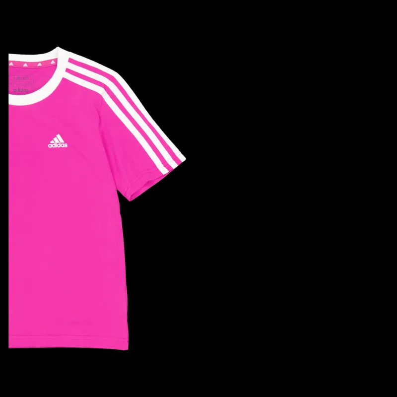 Hot adidas Essentials 3-Stripes Cotton Loose Fit Boyfriend T-Shirt Selufu/White Rosa