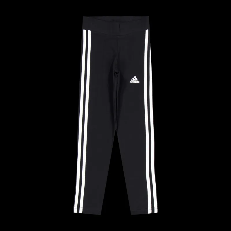 Hot adidas Essentials 3-Stripes Cotton Leggings Black Svart