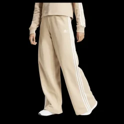 adidas Essentials 3-Stripes Fleece Wide Joggers Beige Best