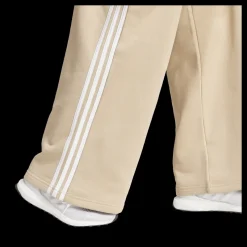 adidas Essentials 3-Stripes Fleece Wide Joggers Beige Best