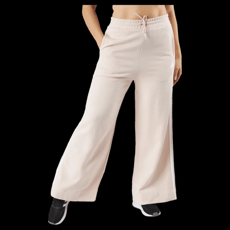 Sale adidas Essentials 3-Stripes French Terry Wide Joggers Wonqua/White Vit