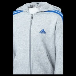 Discount adidas Essentials 3-Stripes Hoodie Medium Grey Heather Grå