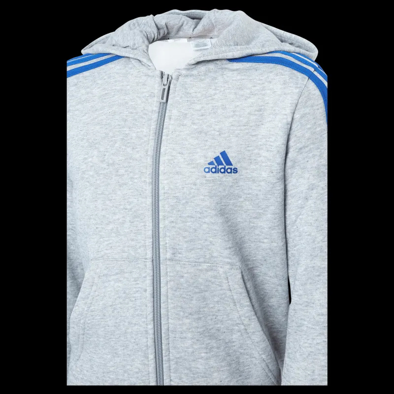 Discount adidas Essentials 3-Stripes Hoodie Medium Grey Heather Grå
