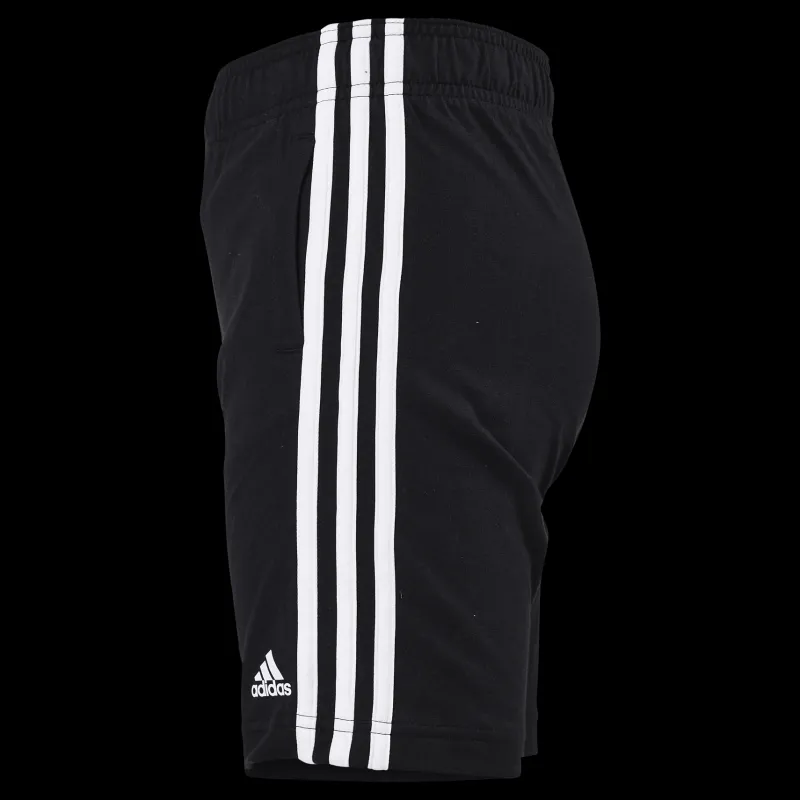 adidas Essentials 3-Stripes Knit Shorts Black Svart New