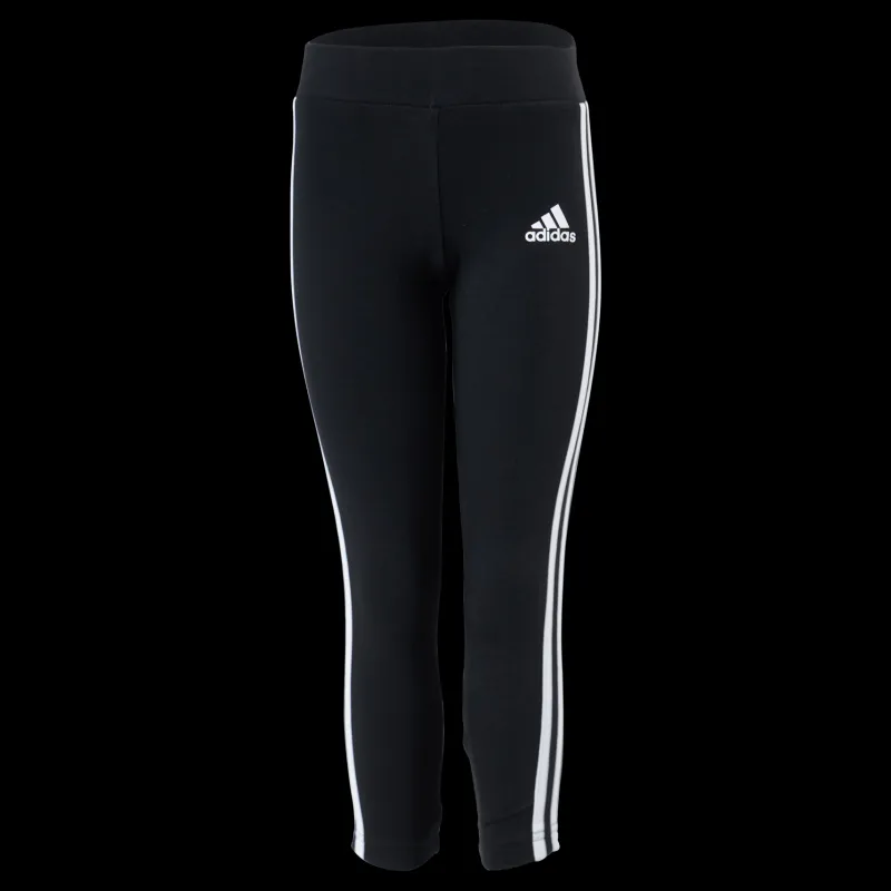 New adidas Essentials 3-Stripes Leggings Black / White Svart