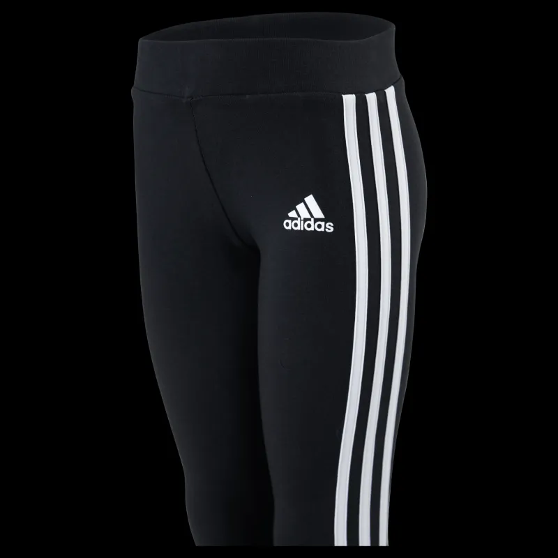 New adidas Essentials 3-Stripes Leggings Black / White Svart
