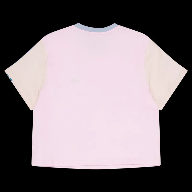 adidas Essentials 3-Stripes Single Jersey Crop Top Clear Pink Rosa Hot