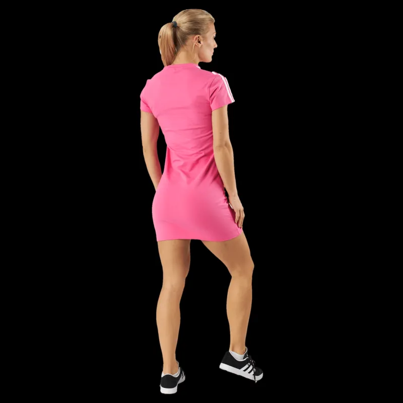 adidas Essentials 3-Stripes Tee Dress Pulmag/White Rosa